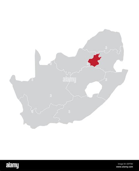Gauteng south africa map - map of africa johannesburg