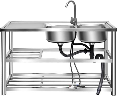 304 Stainless Steel Utility Sink | The Tube