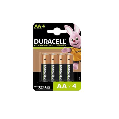 Duracell Rechargeable AA 1300mAh Batteries Pack of 4 – Hi Tech xyz