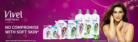 Vivel Body Wash, Mint & Cucumber Shower Creme , Liquid Refill Pouch ...