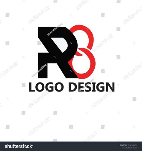 Initial Letter R8 Typography Logo Design Stock Vector (Royalty Free) 2232968779 | Shutterstock