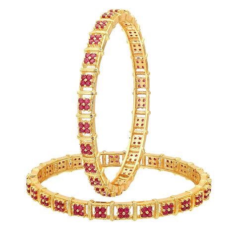 Buy Sasitrends American Diamond CZ Micro Gold Plated Traditional ...