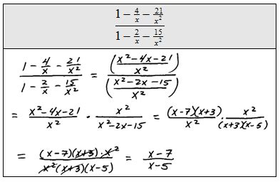 Image result for Simplifying Complex Rational Expressions