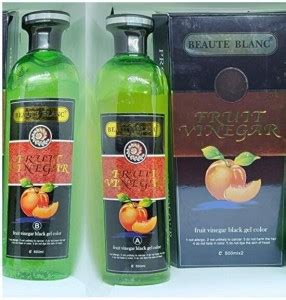 BEAUTE BLANC FRUIT VINEGAR HAIR GEL bottles(500*2) , BLACK - Price in ...