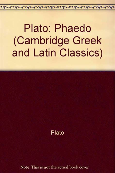 Buy Plato: Phaedo (Cambridge Greek and Latin Classics) Book Online at ...