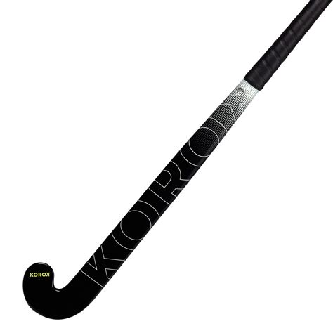Adult Beginner Mid Bow Fibreglass Field Hockey Stick FH100 - Black/White