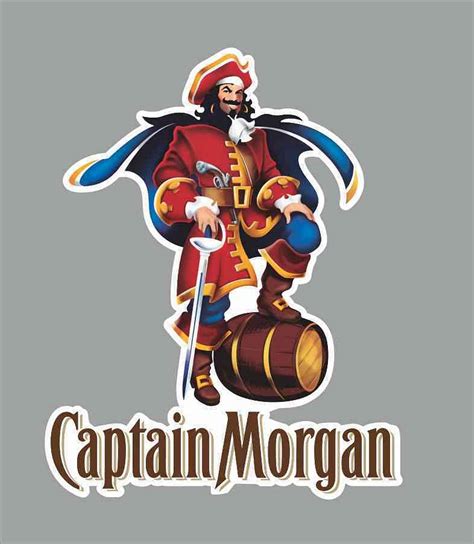 M22 Captain Morgan Spiced Rum Pirate Logo's Full Color Window Decal ...