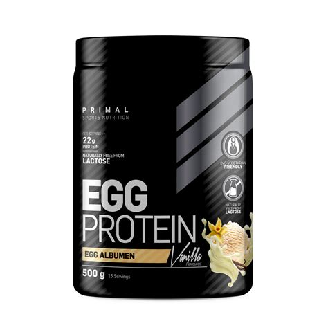 Egg Protein Powder Vanilla – 500g - Primal Sports Nutrition
