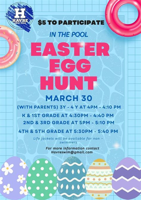 2024 Easter Egg Hunt IN THE POOL, 420 6th Ave havre MT 59501, 30 March ...