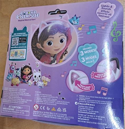 DreamWorks Gabby's Dollhouse Interactive Magical Musical Ears by Spin ...