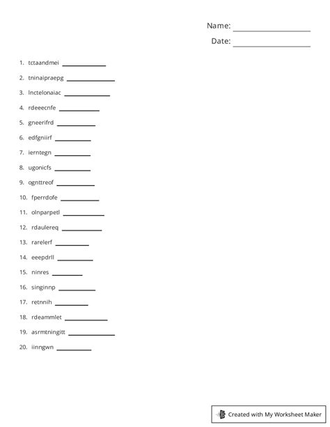 Creating Worksheets 的图像结果