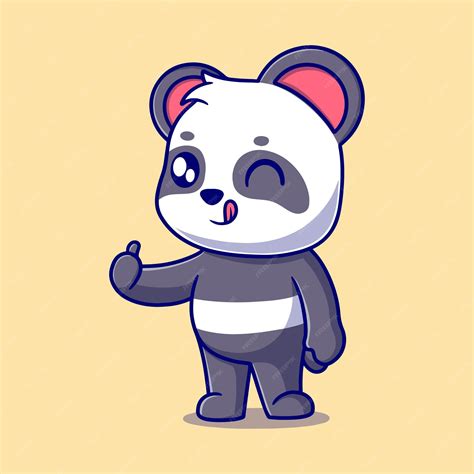 Niedliche Panda-Cartoon-Symbol-Illustration lustige Geschenk-Cartoon ...