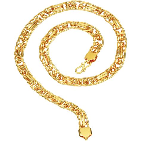 Thrillz Trendy And Fancy Herringbone Design Gold Plated Chain For Men ...