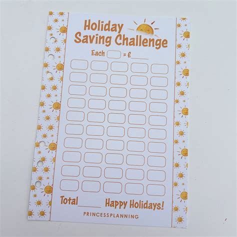 Princess Planning Grande Holiday Challenge Insert