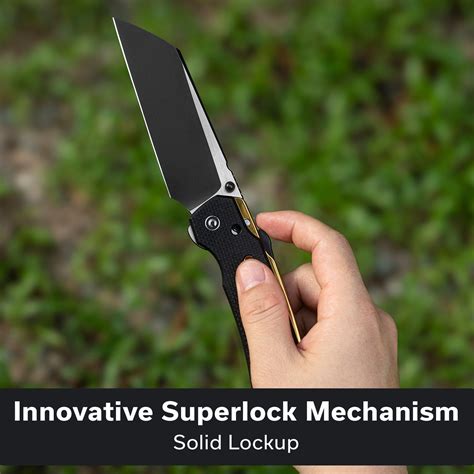 CIVIVI Buster FG Thumb Stud & Superlock Knife G10 Handle (4.2" Nitro-V