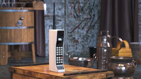 Vintage 80s Brick Mobile Phone 3D Model $34 - .3ds .blend .c4d .fbx ...