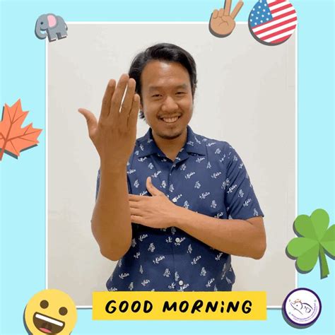 Image result for ASL Good Morning Tutorial