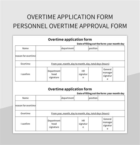 Printable Overtime Form Template Printable Word Searchesfree Printable ...