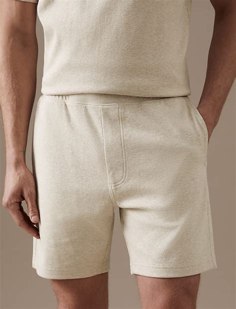 Buy Textured Pure Cotton Jersey Shorts at Marks & Spencer