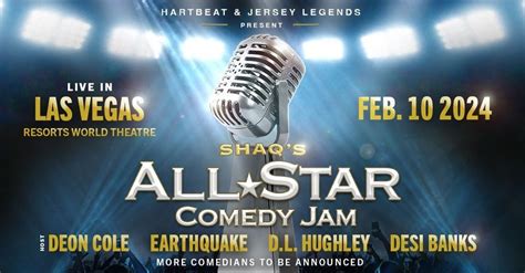 All Star Comedy Jam, Resorts World Theatre, Las Vegas, February 10 2024 ...