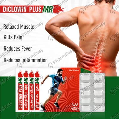 Buy Diclowin Plus Mr Strip Of 10 Tablets Online at Flat 15% OFF | PharmEasy