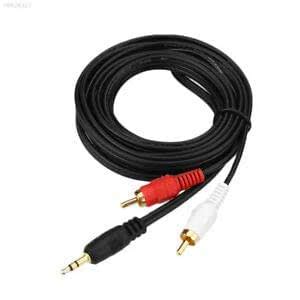BIG BOOM® F6B2 4730 2.5m 3.5mm Jack to 2 RCA Male Phono Audio Stereo ...