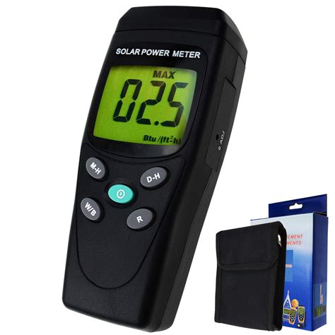 Digital Solar Power Meter, Pyranometer, Solar Radiation Energy Tester ...