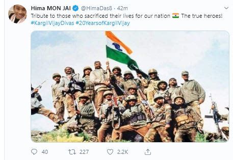 Sports fraternity pay tribute to Indian soldiers on Kargil Vijay Diwas