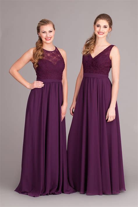 purple bridesmaid dresses