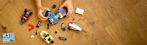 LEGO 60272 City Elite Police Boat Transport Toy with Floating Pontoon ...