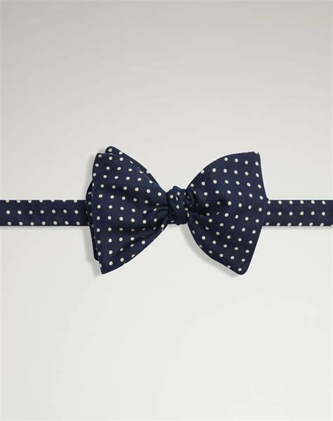 dunhill UK | Silk Polka Dot Butterfly Bow Tie for men