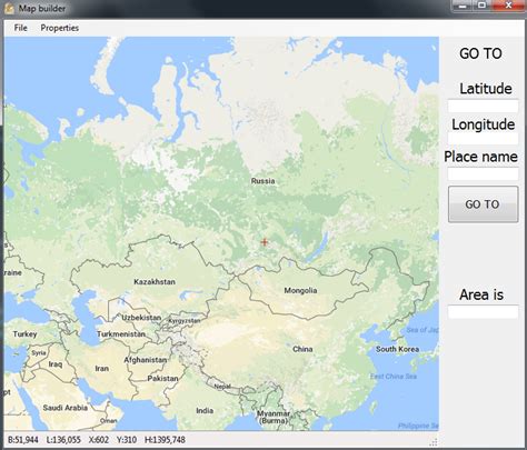 Gmap C# Example 的图像结果