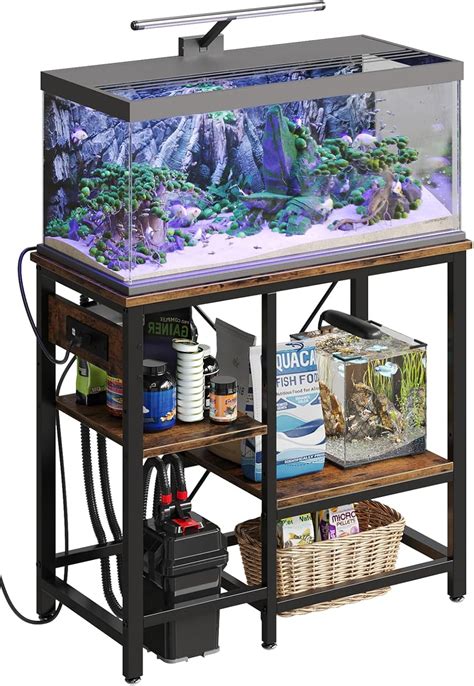 Amazon.com: Bestier 20-29-37 Gallon Fish Tank Stand with Power Outlet ...
