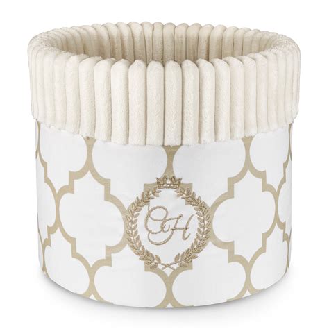 Caja de Juguetes Rome Blanco y Dorado de Chloe´s Home - Seda Noble la Boutique