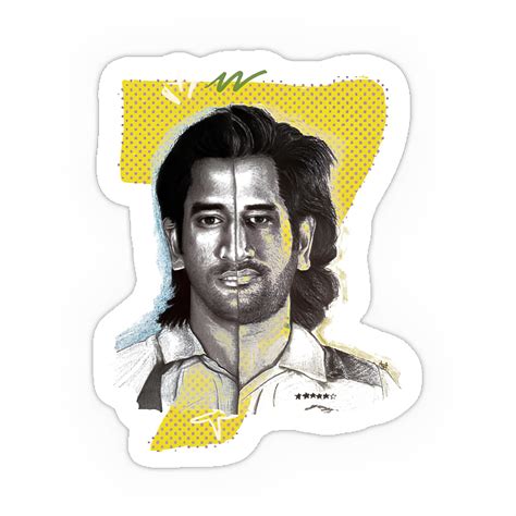 MS Dhoni Stickers – Inkyprinty.in