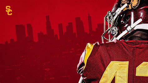 Download Usc Football City Silhouette Wallpaper | Wallpapers.com
