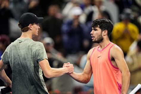Carlos Alcaraz and Jannik Sinner go head to head in their own tennis ...