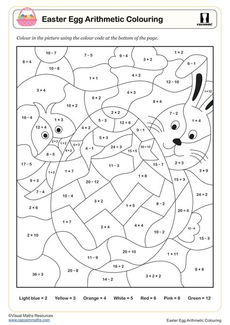 Easter Maths Worksheets - Printable PDF Easter Maths Worksheets