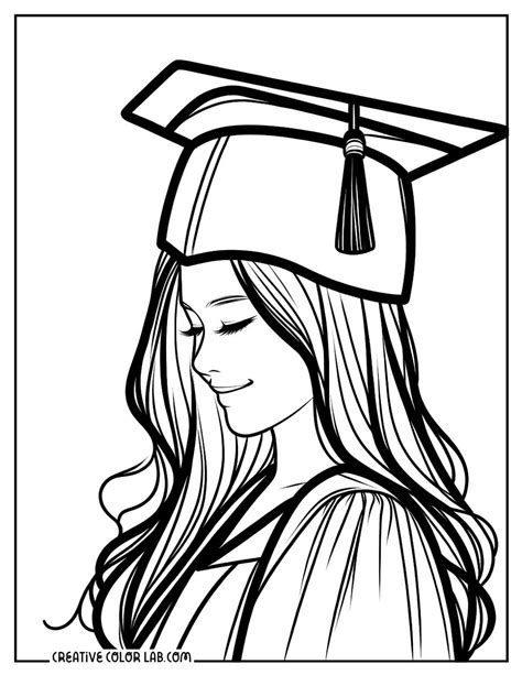 Graduation Coloring Pages PDF Printables