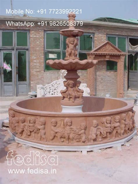 Marble Water Fountain Indoor Garden Water Features Solar Powered ...