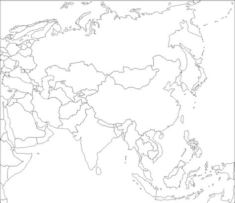 Asia Map Outline 的图像结果