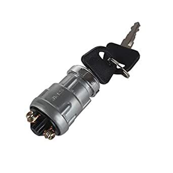 MIDIYA Ignition Starter Switch With 3 Position 3 Connection Terminal 2 ...