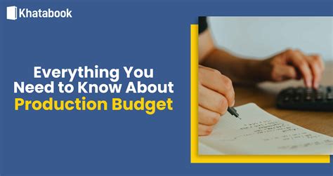 Image result for Production Budget Example Meaning