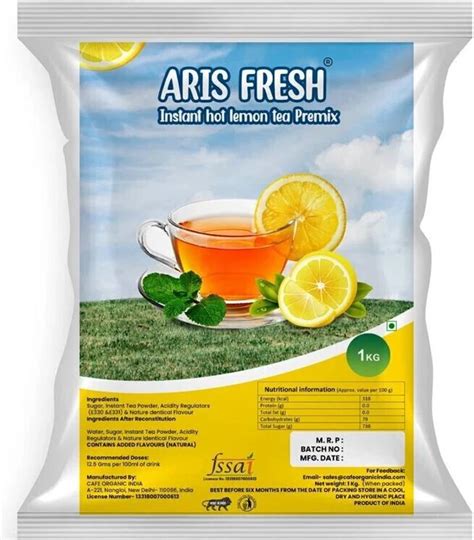 Aris fresh Hot lemon tea premix 1 kg Lemon Instant Tea Pouch Price in ...