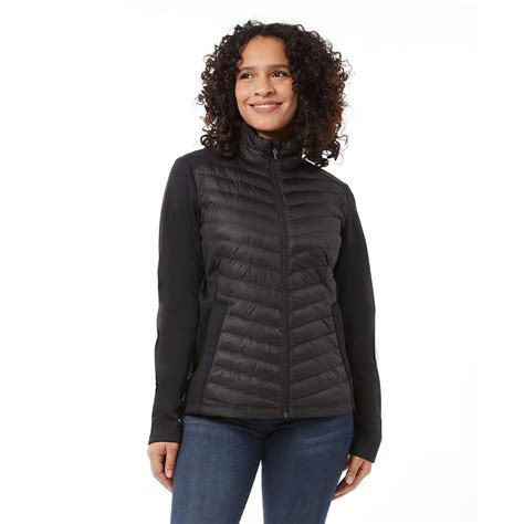 32 Degrees Mixed Media Jacket Black | Costco UK