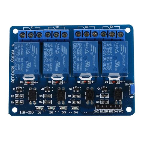 4 Channel 5V Relay Relay Module Module for Arduino | Ubuy India