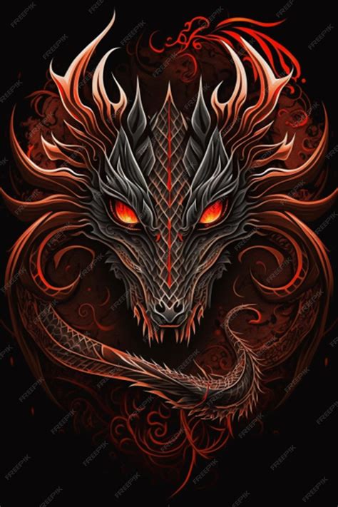 Black And Red Dragons Wallpaper