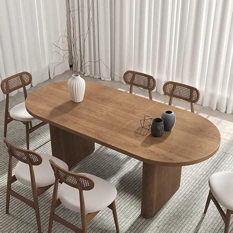 NG Decor Japandi 63"-79" Oval Extendable Dining Table with Butterfly ...