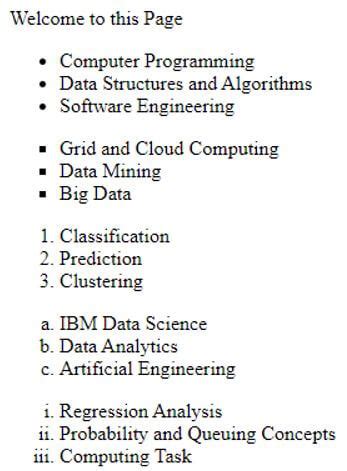 HTML List Style 的图像结果