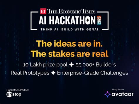 ET GenAI Hackathon 2026: Phase 1 results out, prototype stage begins